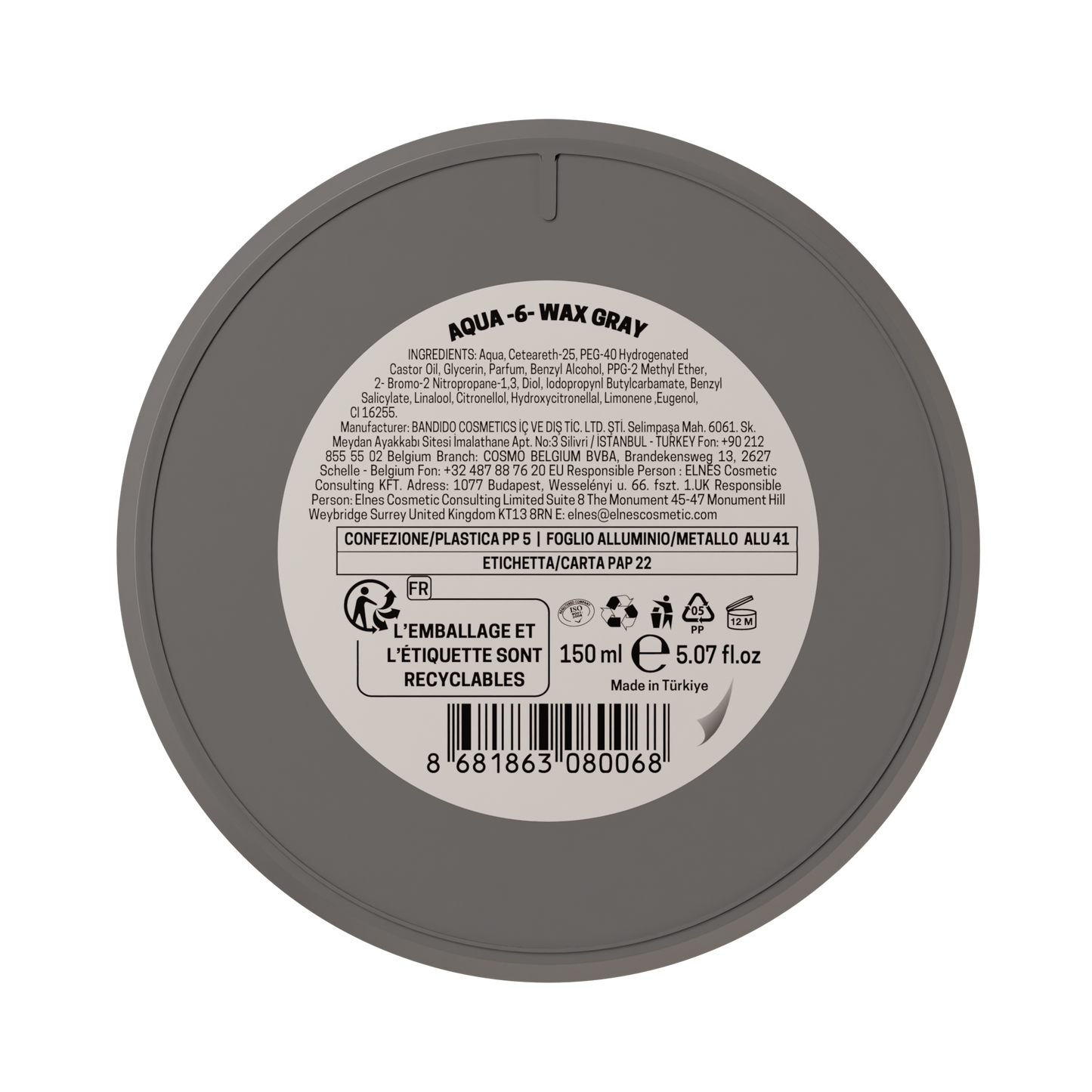 CERA AQUA WAX 6 (GRAY) 150ML