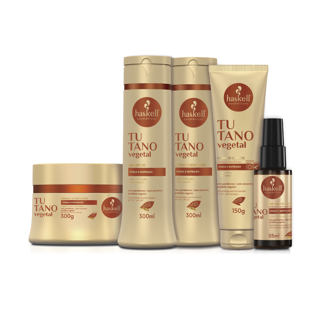 Haskell Tutano Set ACONDICIONADOR + MASCARILLA + REPARADOR + CHAMPÚ + SILICONA