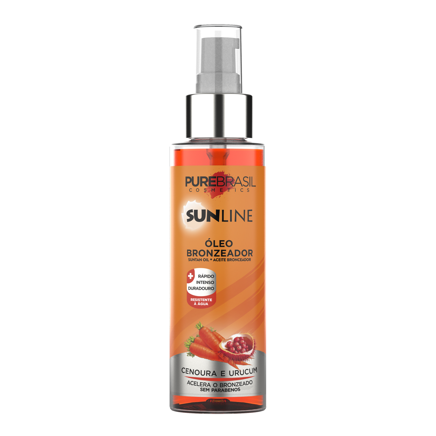 Pure Brasil Óleo Bronzeador de Cenoura e Urucum 100ml