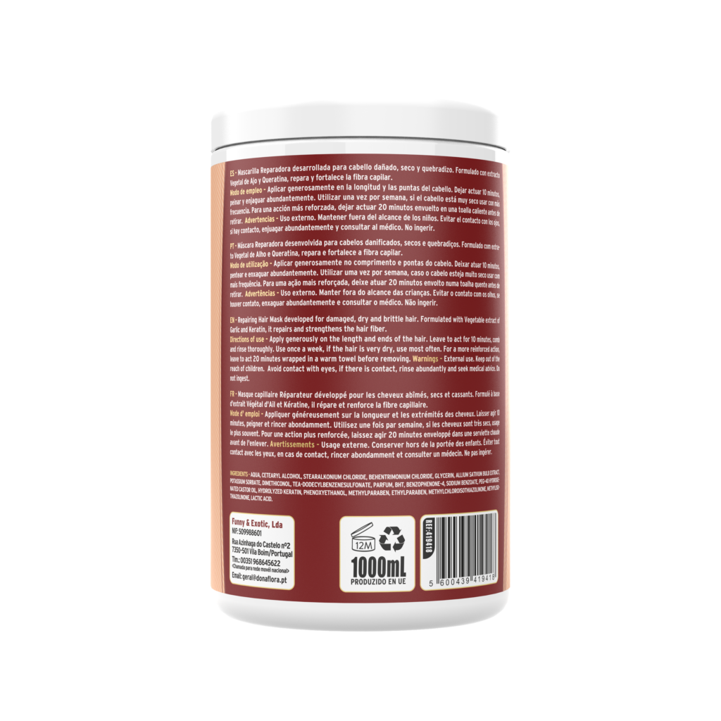 Dona Flora Mascarilla Ajo y Queratina 1kg