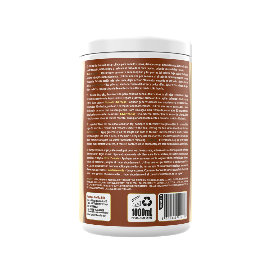 Máscara Dona Flora Argão 1kg