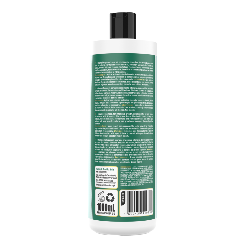Champô Dona Flora Rapunzel Crescimento intenso 1000ml