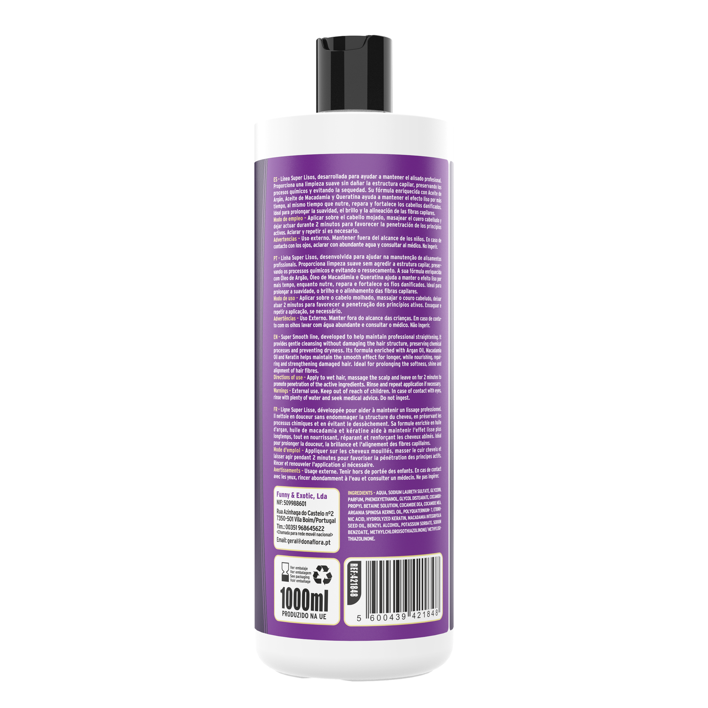 Champô Dona Flora Super Lisos Alisamento 1000ml