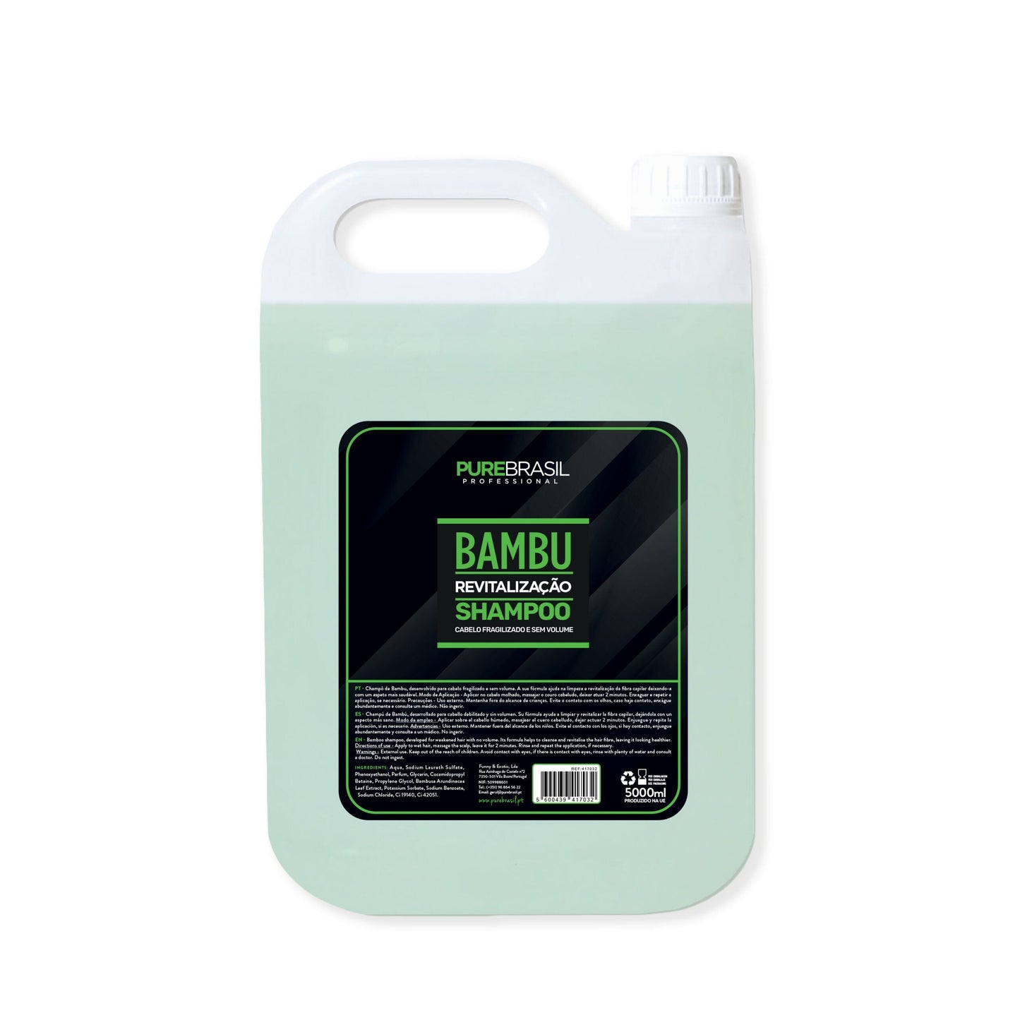 Pure Brasil Champô Pure Bambu 5L