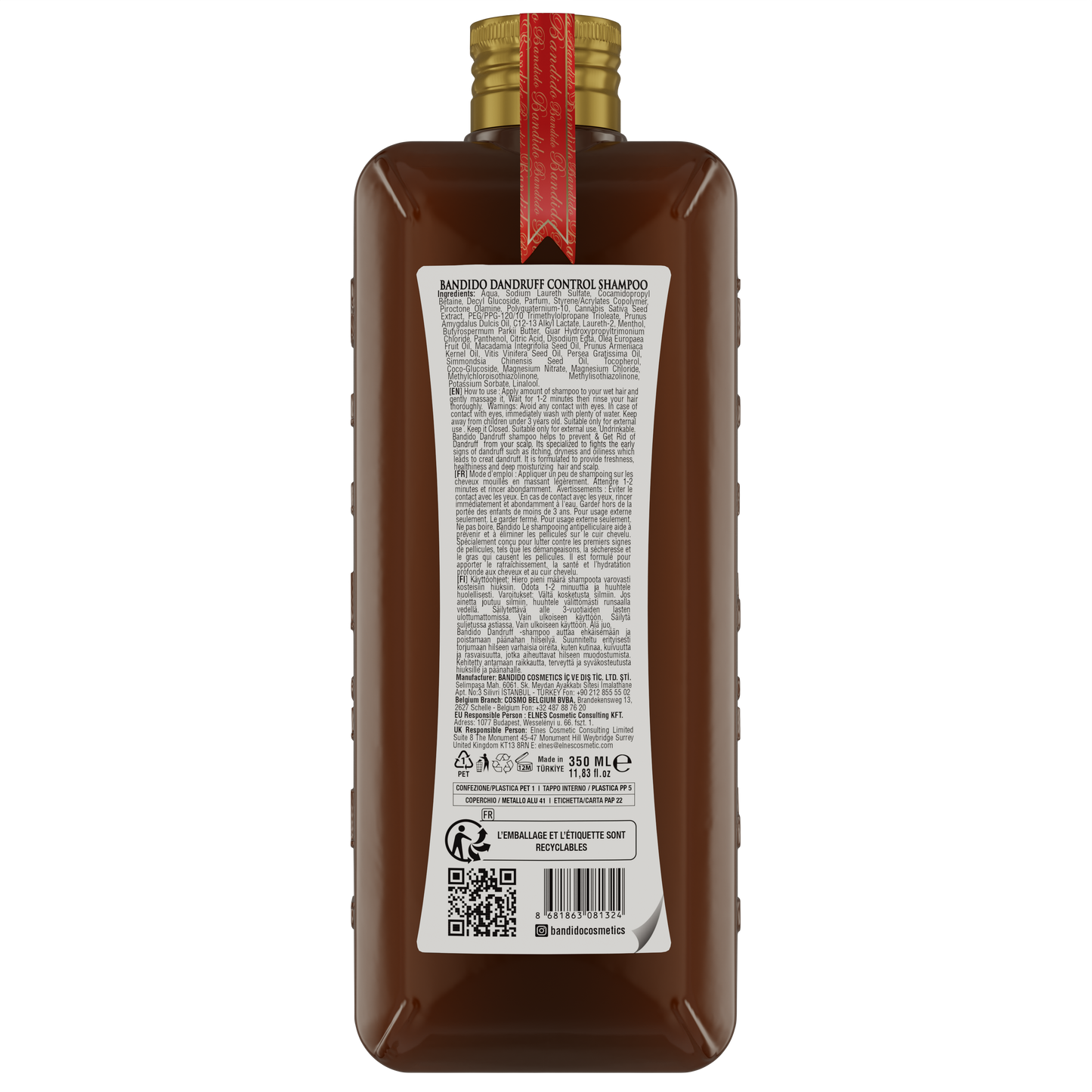 SHAMPOO DANDRUFF (ANTICASPA) – 350ML