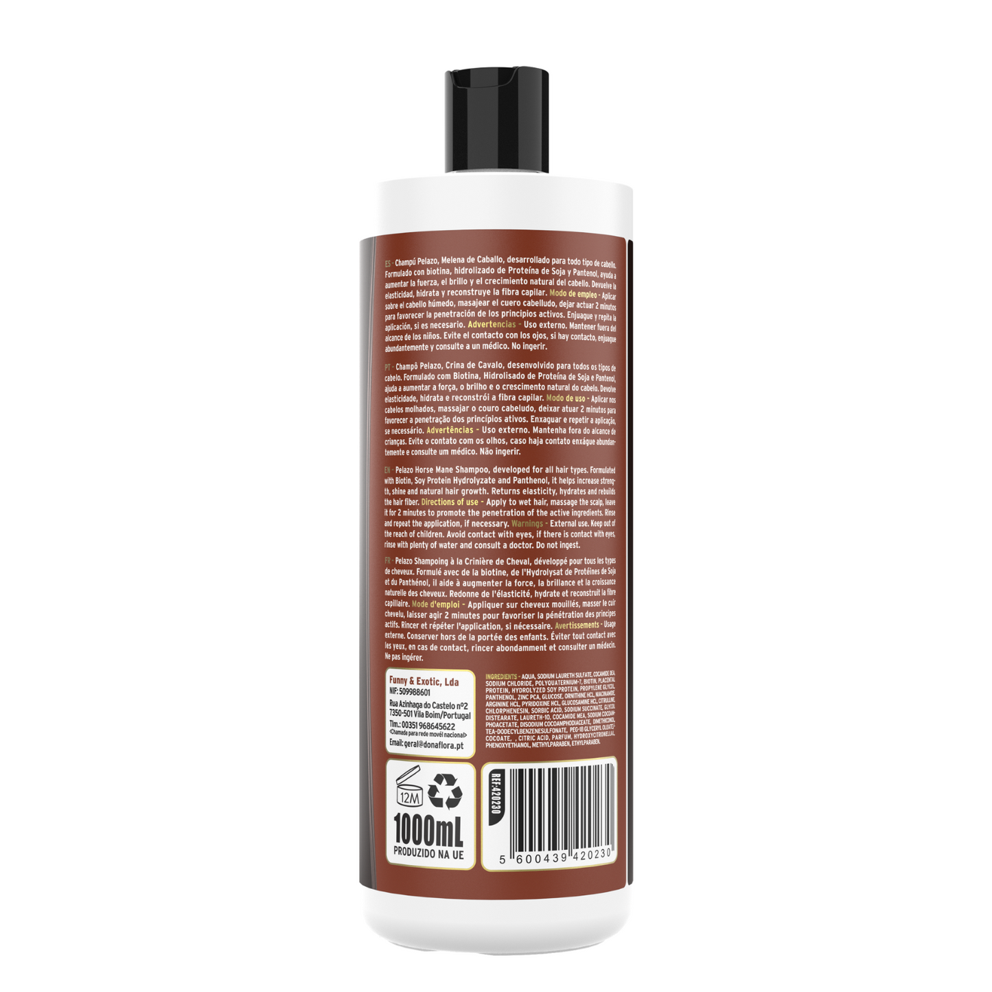 Champô Dona Flora Pelazo Crina 1000ml