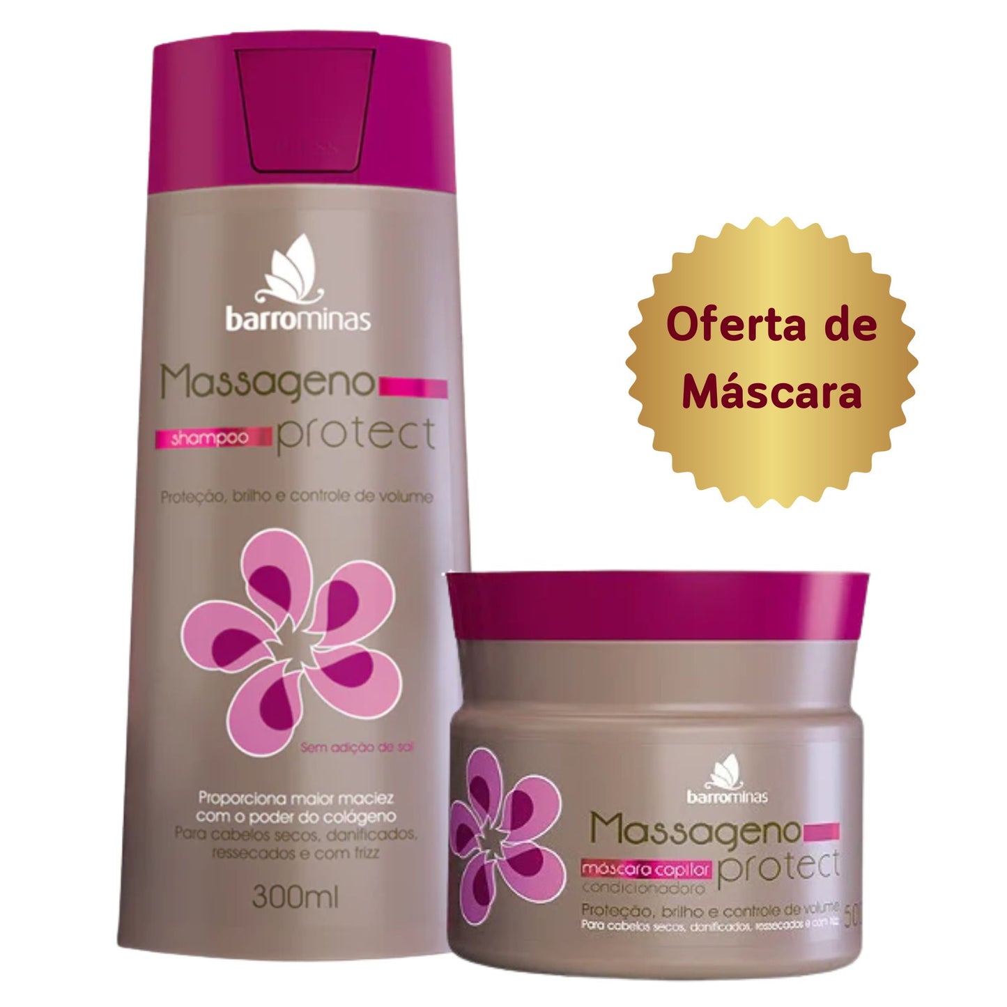 Barrominas Shampoo Massageno Protect 300ml OFERTA DE MASCARA (500ml)