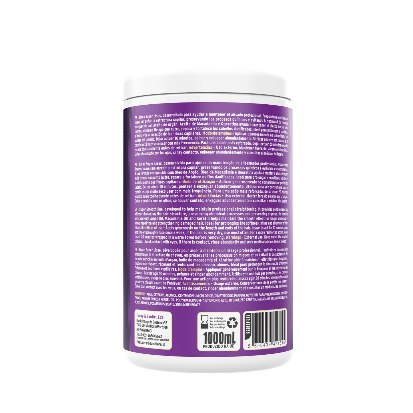 Máscara Dona Flora Super Lisos Alisamento 1kg