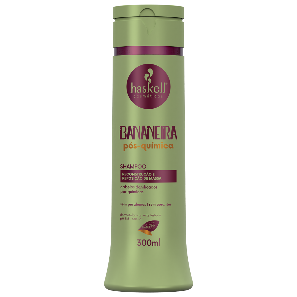 HASKELL SHAMPOO BANANEIRA PÓS-QUÍMICA 300ml