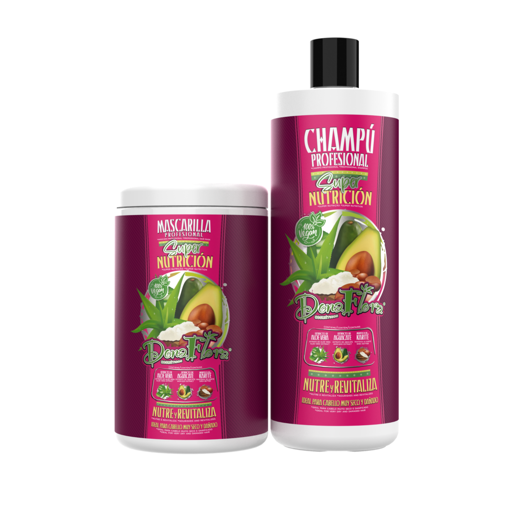 Dona Flora Super Nutrição Máscara (1KG) + Champô (1L)