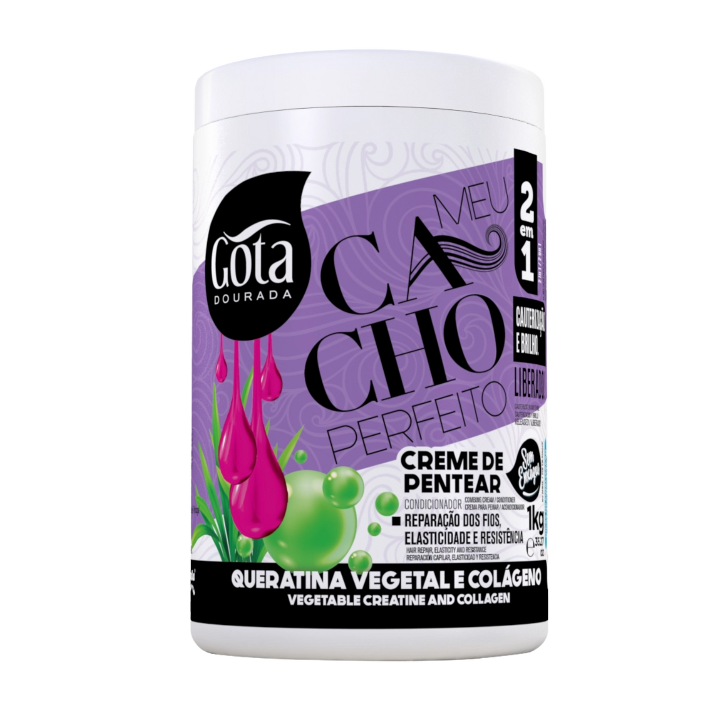 Golden Drop CR. PEINADO MI RIZO PERFECTO KERATIN VEGETAL 1KG