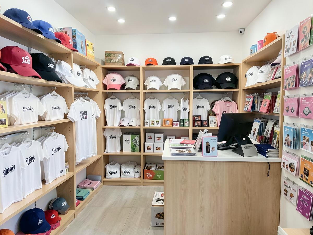 Decoração de espaço comercial (exemplo)