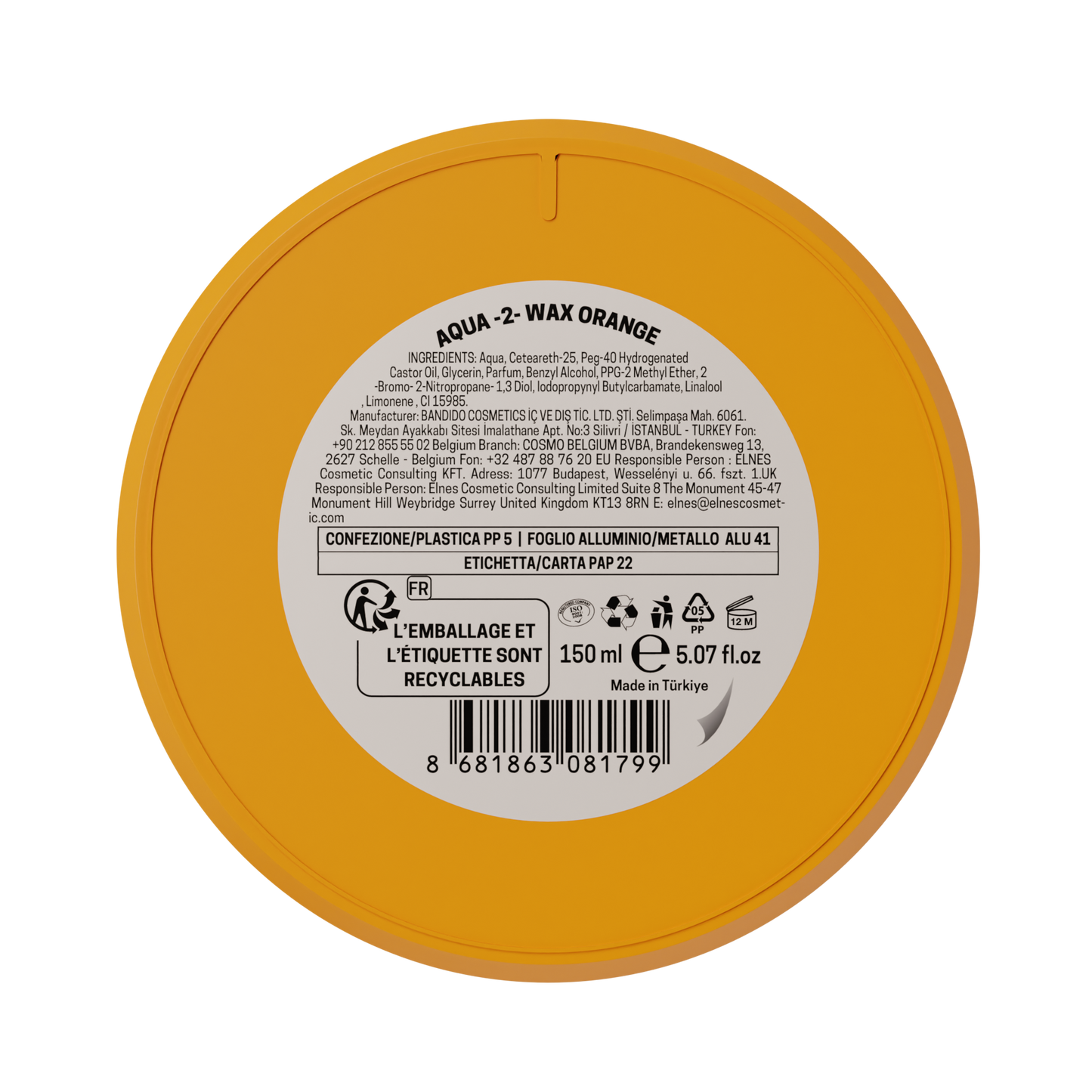 Cera Aqua Wax 2 (Laranja) 150ML