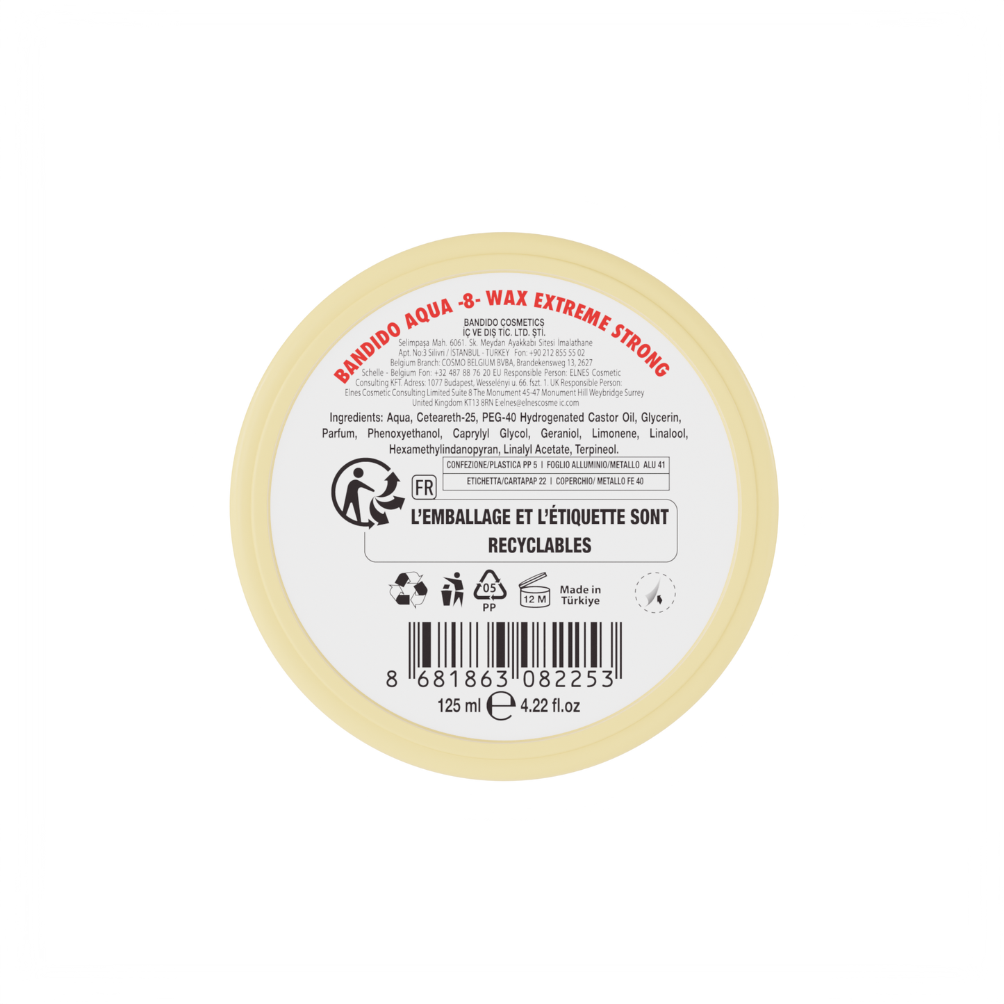 CERA HAIR WAX 8 (BAUNILHA) 125ML