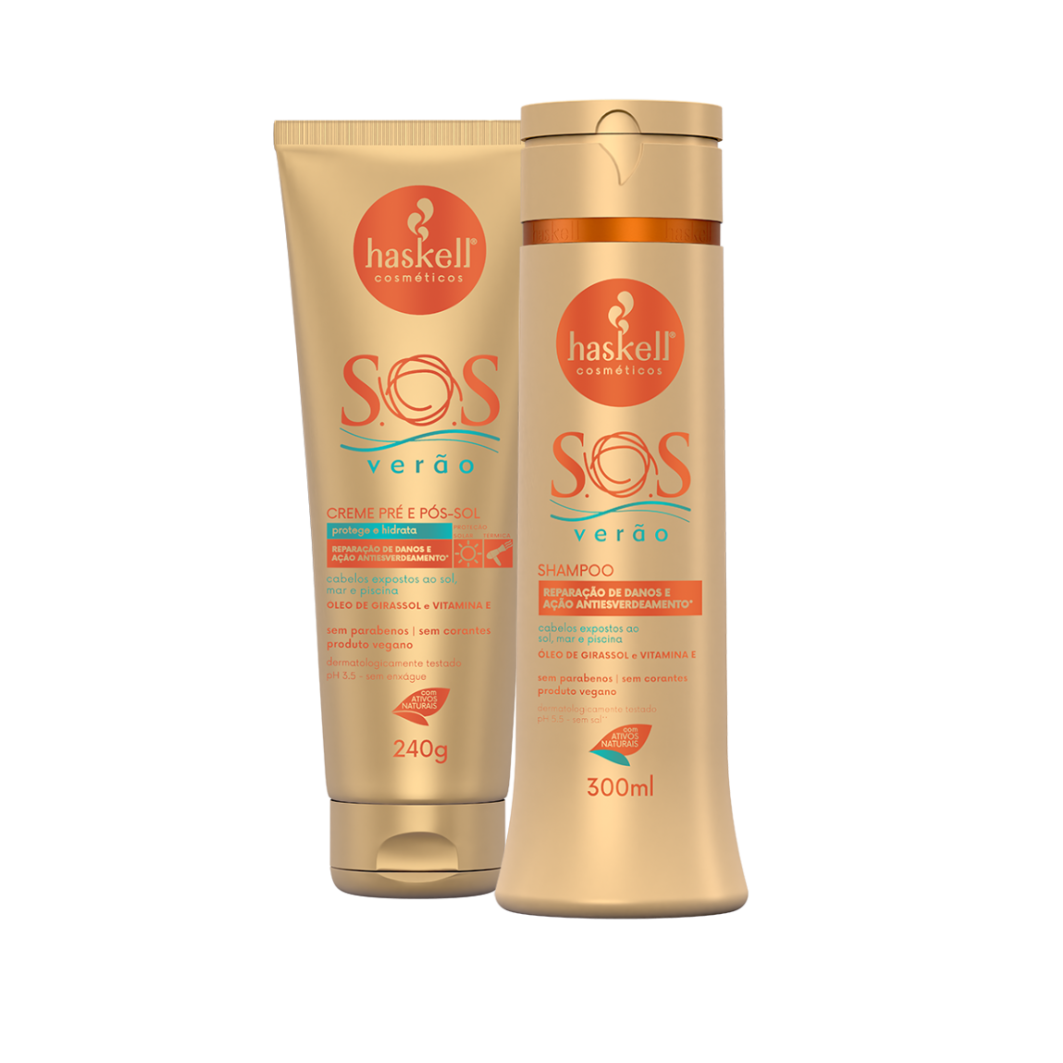 Conjunto Haskell SOS Creme (240gr) + Shampoo (300ml)