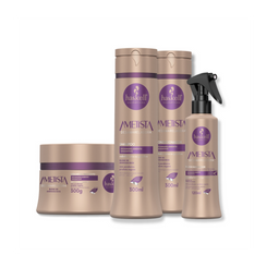 Set Haskell Amethyst Acondicionador (300 ml) + Fluido (120 ml) + Mascarilla (300 g) + Champú (300 ml)