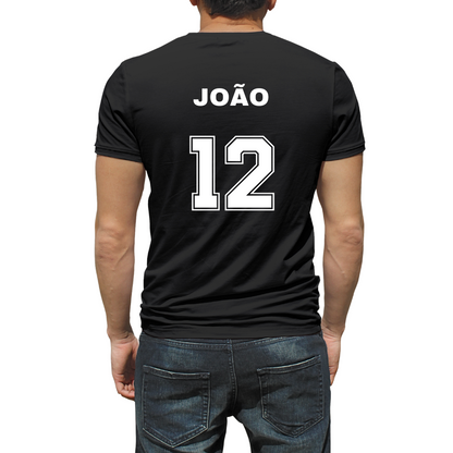 T-shirt Algodão Personalizada com Nome e Número