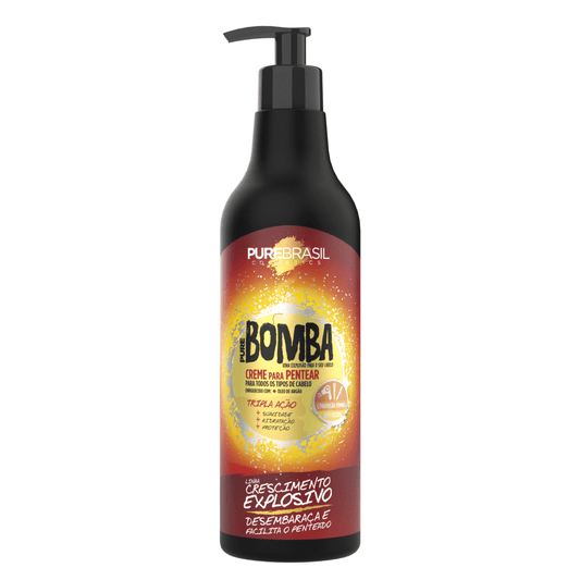 Pure Brasil creme de pentear pure bomba 500ml
