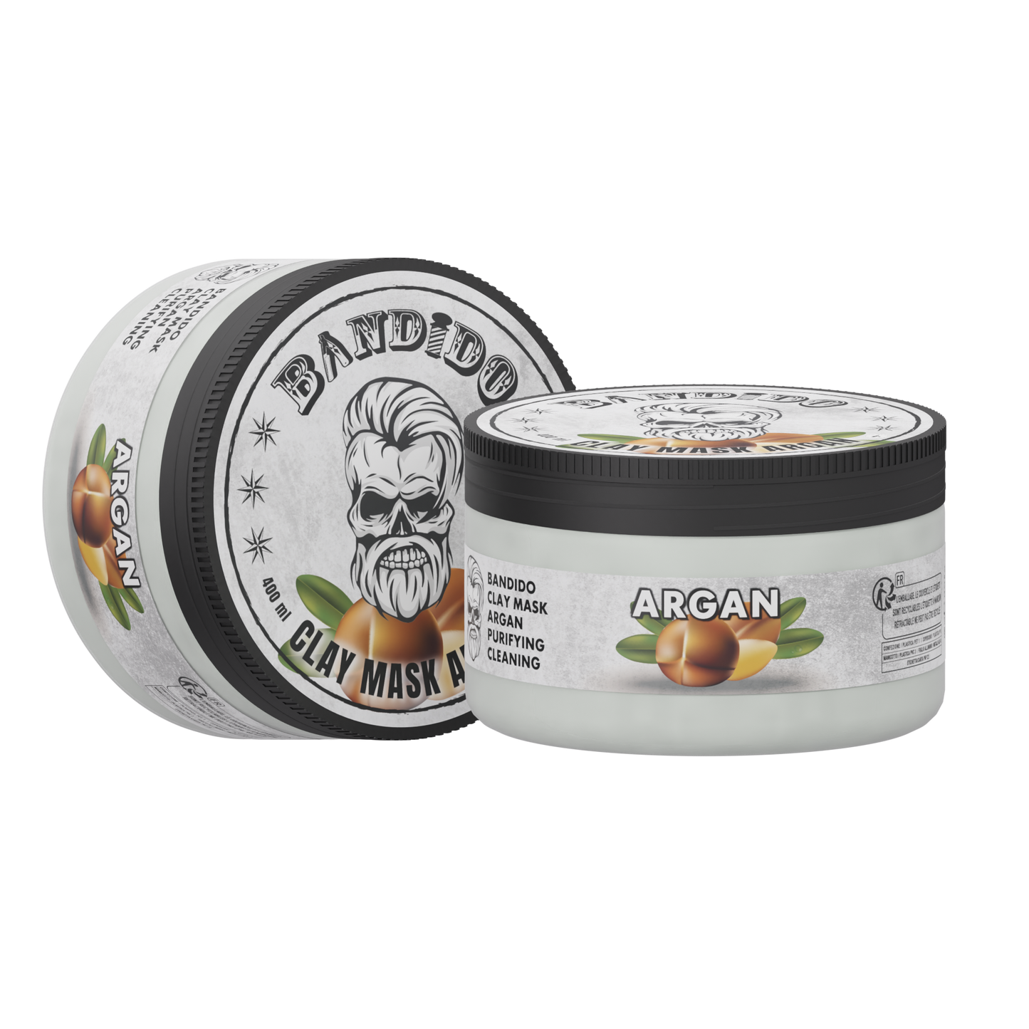 ARGAN CLAY MASK (Mascara facial com base de Argila e ARGAN) Bandido 400ML