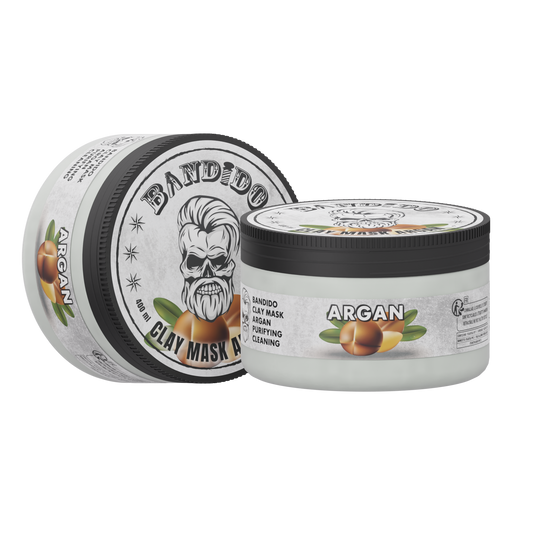 ARGAN CLAY MASK (Mascara facial com base de Argila e ARGAN) Bandido 400ML