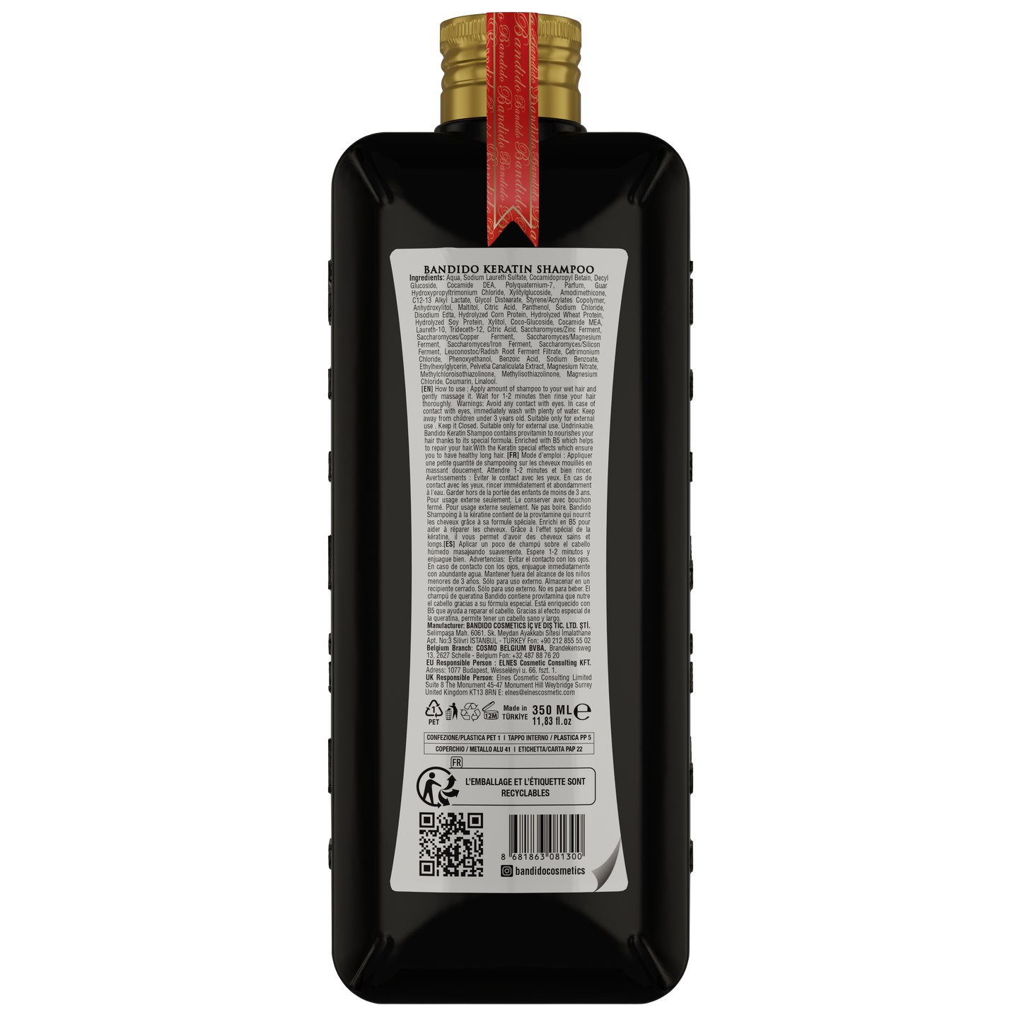 BANDIDO KERATIN SHAMPOO 350 ML