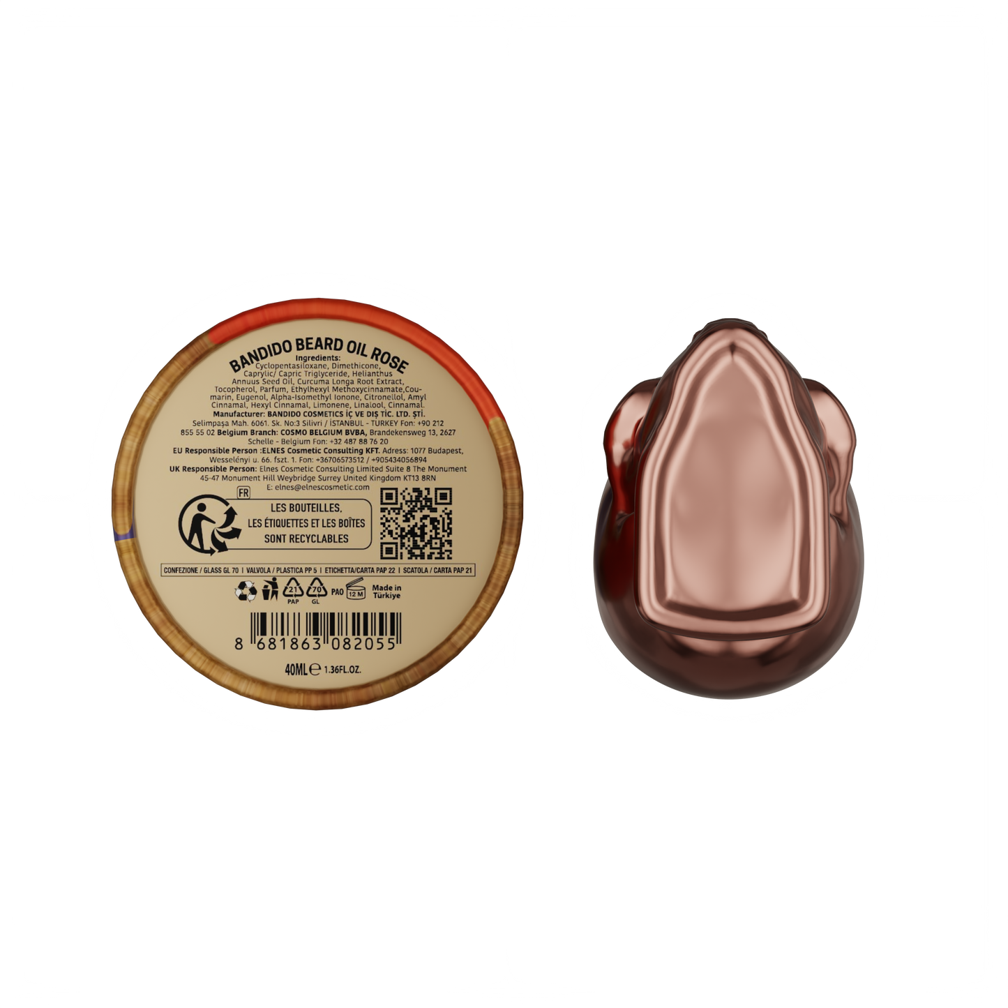 BANDIDO OLEO PARA BARBA 40ML ROSE