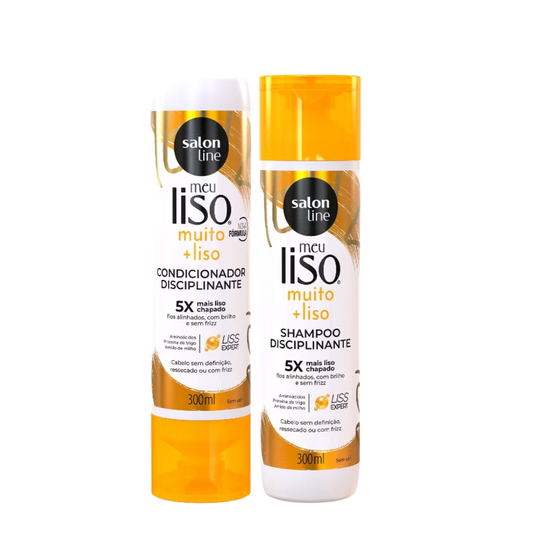 SALON LINE SOS MEU LISO MUITO+LISO (SHAMPOO 300ML + CONDICIONADOR 300ML)