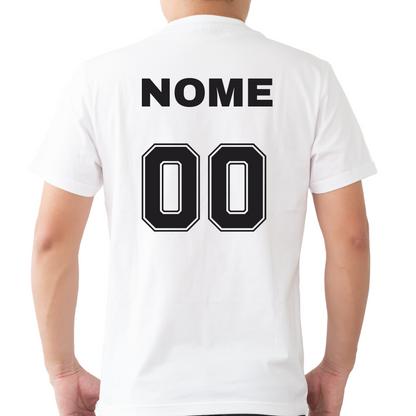 T-shirt Algodão Personalizada com Nome e Número