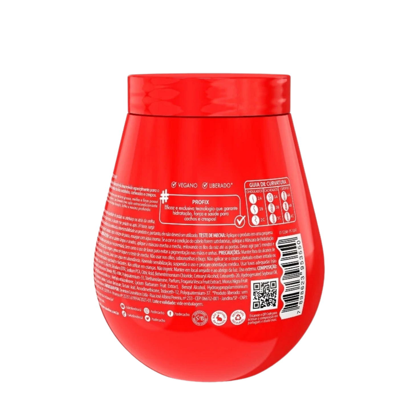 #TODECACHO MÁSCARA MATIZADORA VERMELHA 500G