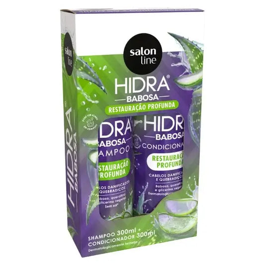 HIDRA - KIT SH+COND. BABOSA & QUERATINA  300ML