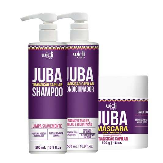 WIDI CARE TRASIÇÃO CAPILAR ( SHAMPOO 500ML + CONDI 500ML + MÁSC 500G)