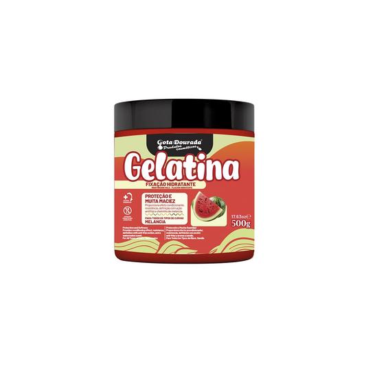 GOTA DOURADA GELATINA CAPILAR MELANCIA – FIXAÇÃO HIDRATANTE 500GR