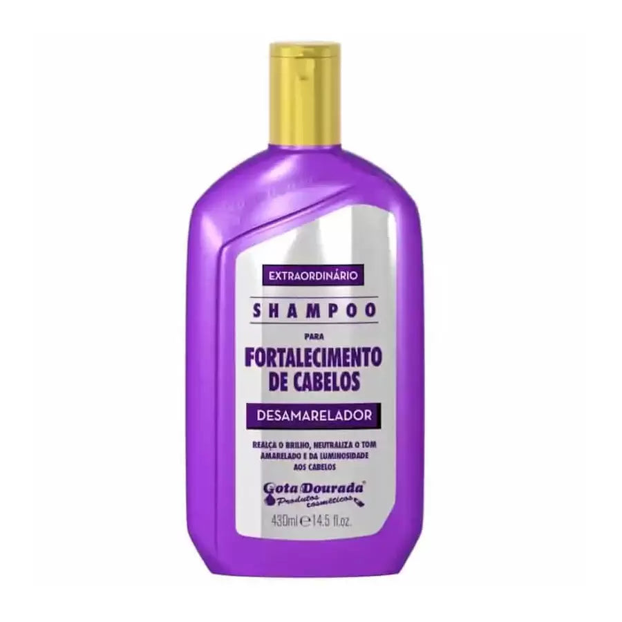 Gota Dourada Shampoo Fortalecimento Desamarelador 430ML