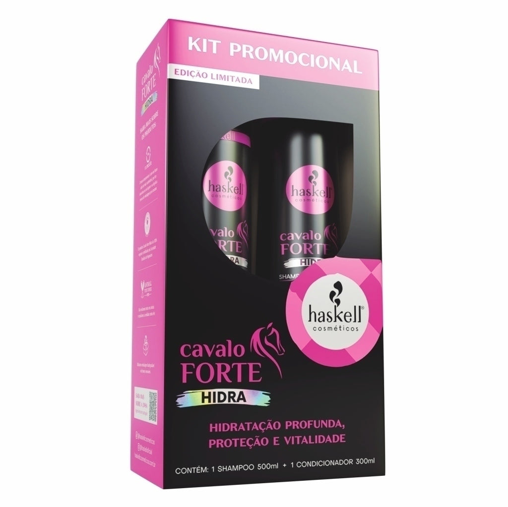 BOX  Haskell Hidra Cavalo Forte (SHAMPOO 500ML/CONDICIONADOR 300ML)