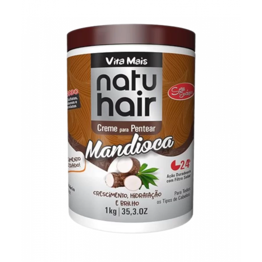 Natu Hair Mandioca Creme P/ Pentear 1kg