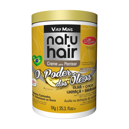 Natu Hair O Poder dos Óleos Creme P/ Pentear 1Kg